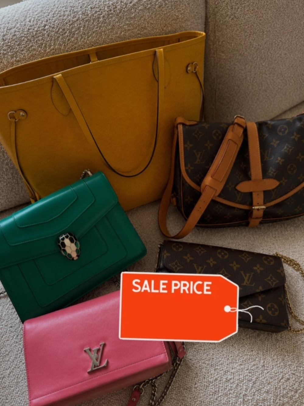 5 authentic bags in need of a new home - Picture 1 of 1